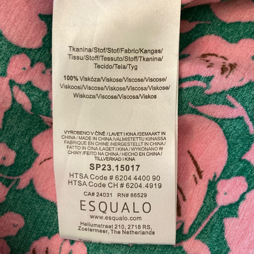 ESQUALO Green and Pink Floral Dress - Picture 5 of 8